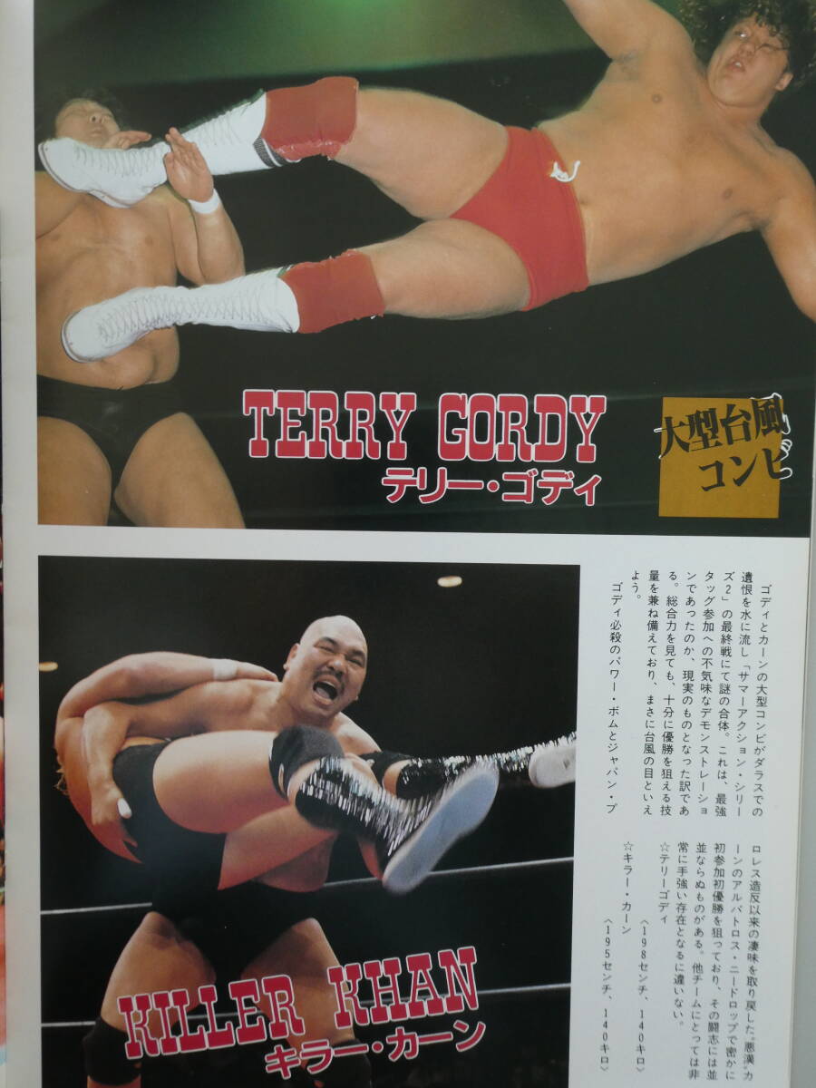 全日本プロレス・パンフレット1986年世界最強タッグ決定リーグ戦　スタン・ハンセン&テッド・デビアス、ジャンボ鶴田&天龍源一郎、長州力&_画像8