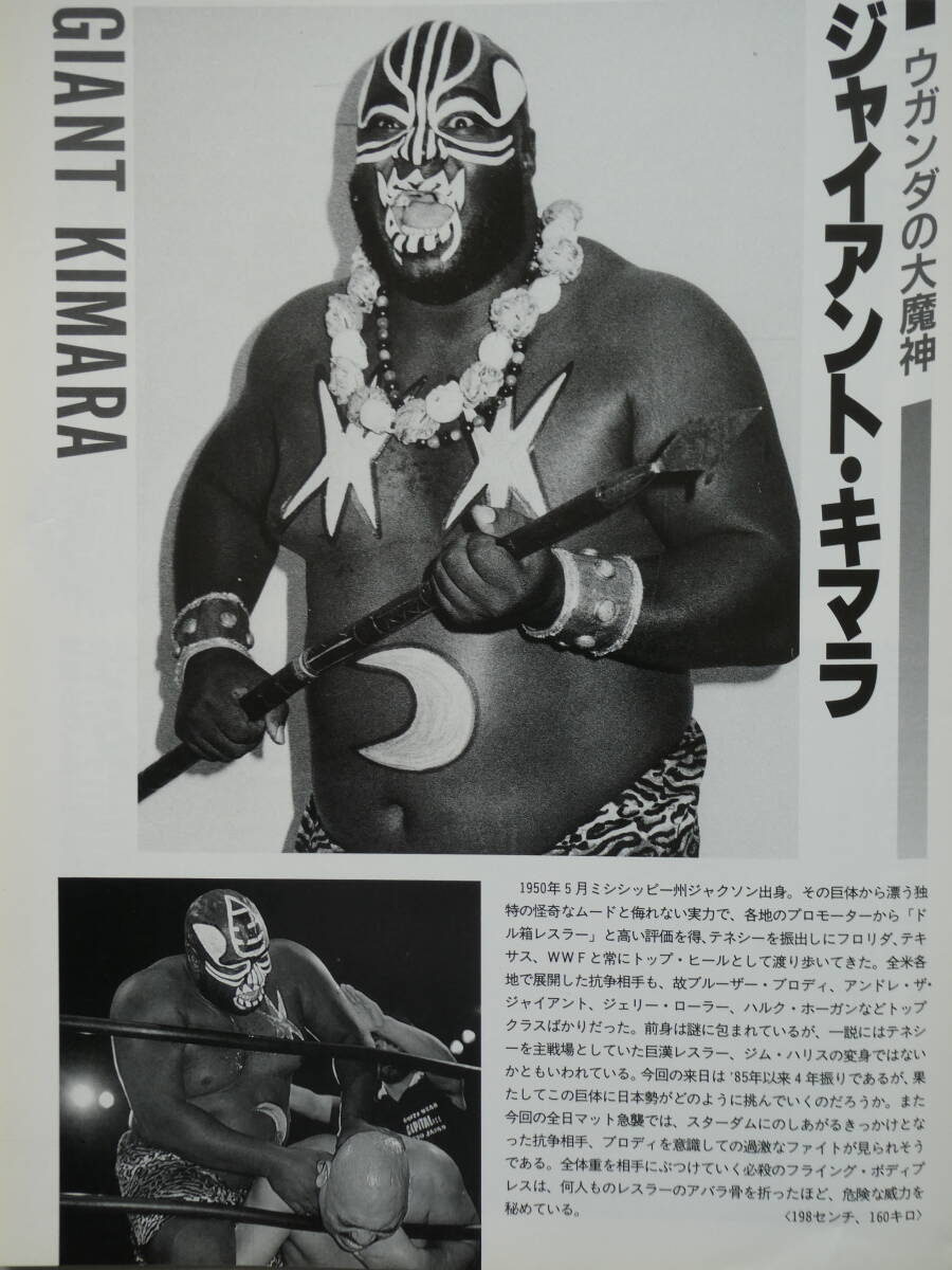 全日本プロレス・パンフレット1989年エキサイト・シリーズ　ザ・ロード・ウォリアーズ、リックフレアー、ブッチャー、キマラ、天龍源一郎_画像6