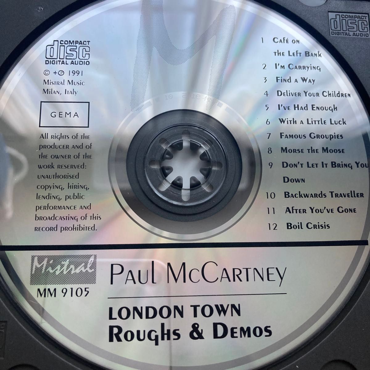 ポール・マッカートニー　Paul McCartney  CD「LONDON TOWN  ROUGHS & DEMOS」