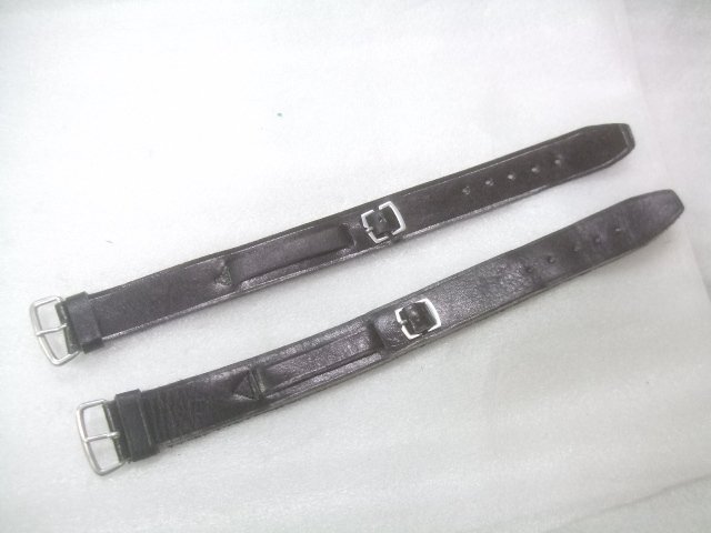 デッドストック未使用戦前、戦後二重軍用、並型腕時計男性パリス管通しベルト2本 Z576の画像1