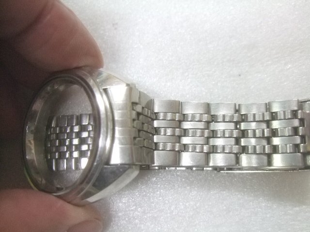 70sセイコーアクタス純正腕時計SSベルト（上部ケース付き）　Z600_画像3