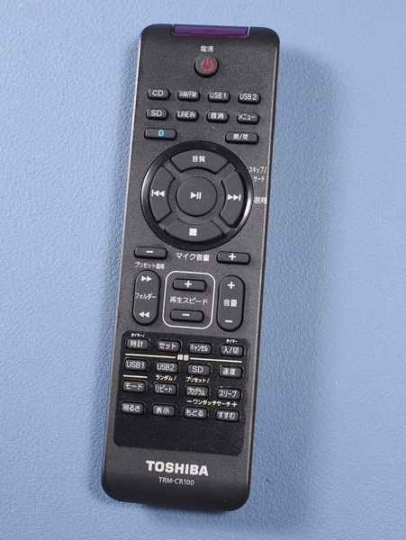 東芝 リモコン TRM-CR100 (SD/USB/CDラジオ TY-CR100 用)の画像1