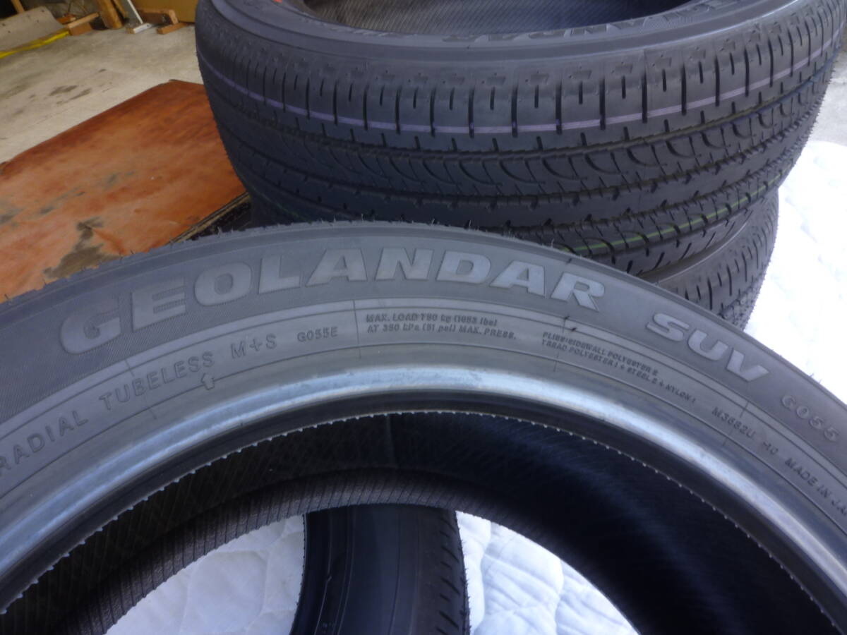 ☆デリカD5新車外し ヨコハマ ジオランダー 225/55R18 4本 新古品☆引き取り歓迎の画像3