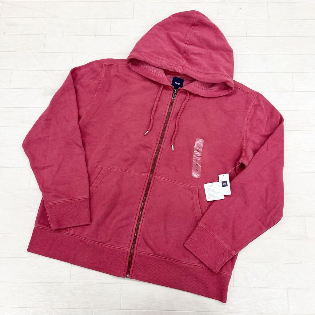 1370* new goods unused GAP Gap tops sweat sweatshirt Parker jacket full Zip plain pink men's XL