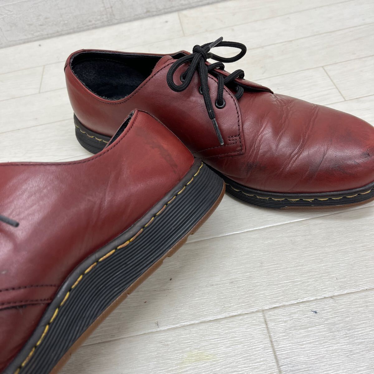 1378◎ Dr.Martens ドクターマーチン 靴 シューズ ウォーキング オックスフォード フラットソール ブラウン メンズUK9_画像8