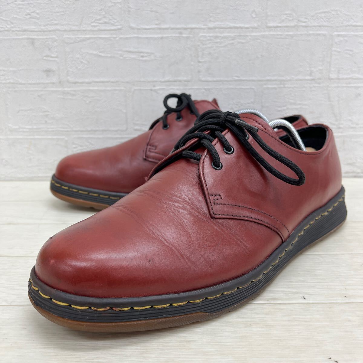 1378◎ Dr.Martens ドクターマーチン 靴 シューズ ウォーキング オックスフォード フラットソール ブラウン メンズUK9_画像1