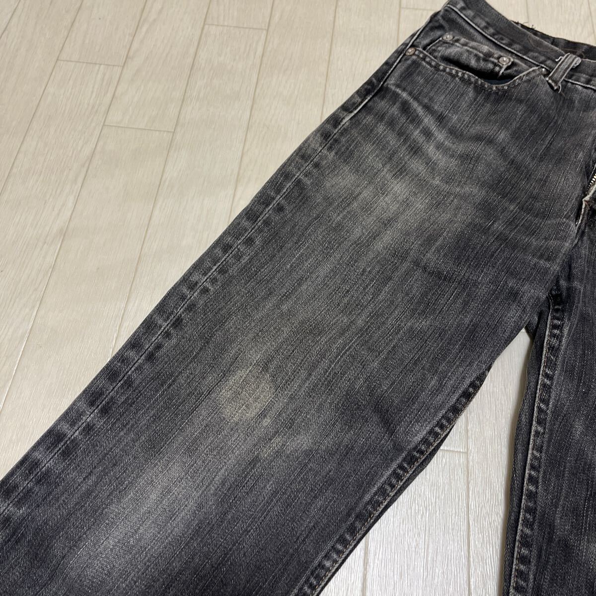 和252★ Levi's PREMIUM RED TAB リーバイス プレミアム レッドタブ デニムパンツ ジーンズ 日本製 30 メンズ ブラック_画像4