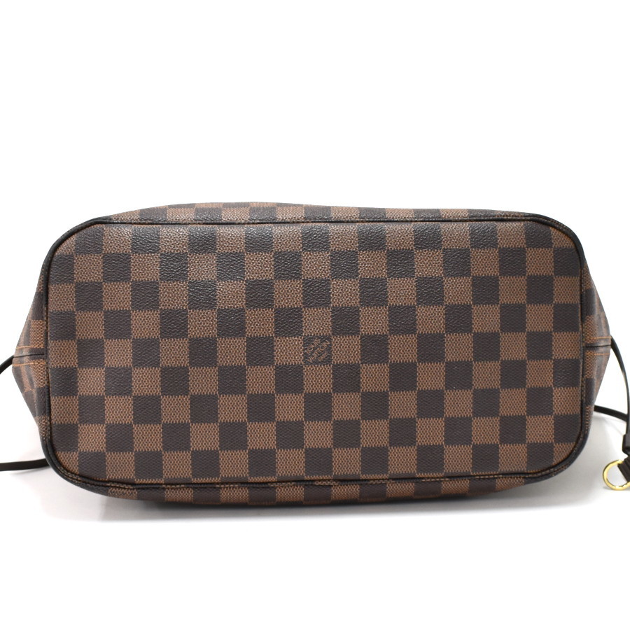 1円 ◎定価20万 美品 LOUIS VUITTON ルイヴィトン トート ショルダー ネヴァーフルMM N51105 ダミエ ブラウン◎K.Cep.oR-47_画像4