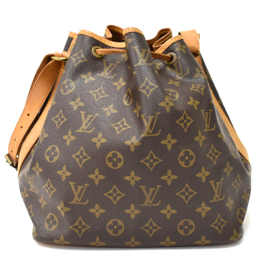 1円 ◆良品 LOUIS VUITTON ルイヴィトン ショルダーバッグ プチノエ M42226 モノグラム キャンバス ブラウン◆E.Cmpl.tI-26_画像3