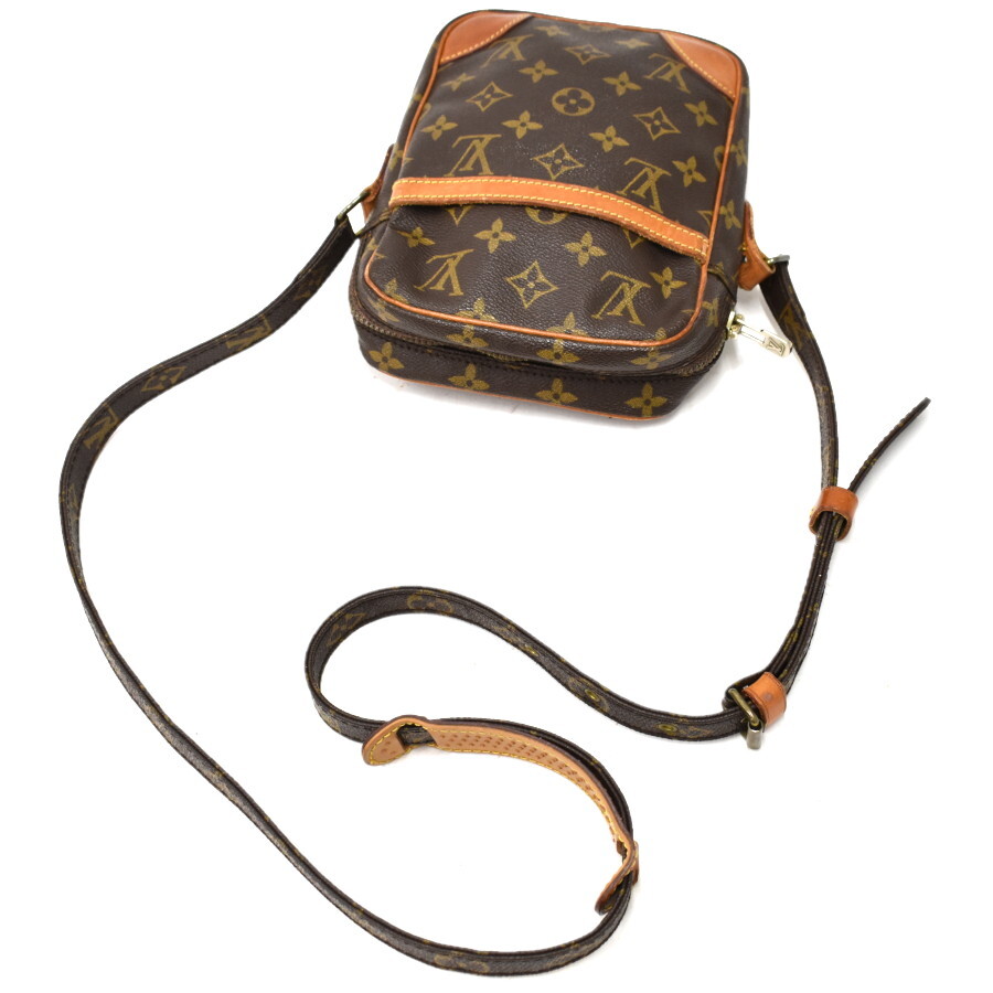 1円 ◆良品 LOUIS VUITTON ルイヴィトン ショルダーバッグ ダヌーブ M45266 モノグラム キャンバス ブラウン◆E.Csr.tI-20_画像6