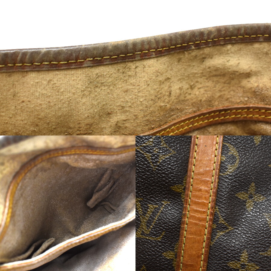 1円 ◆LOUIS VUITTON ルイヴィトン ショルダーバッグ バケットGM M42236 モノグラム キャンバス ブラウン◆E.Csig.tI-20_画像9