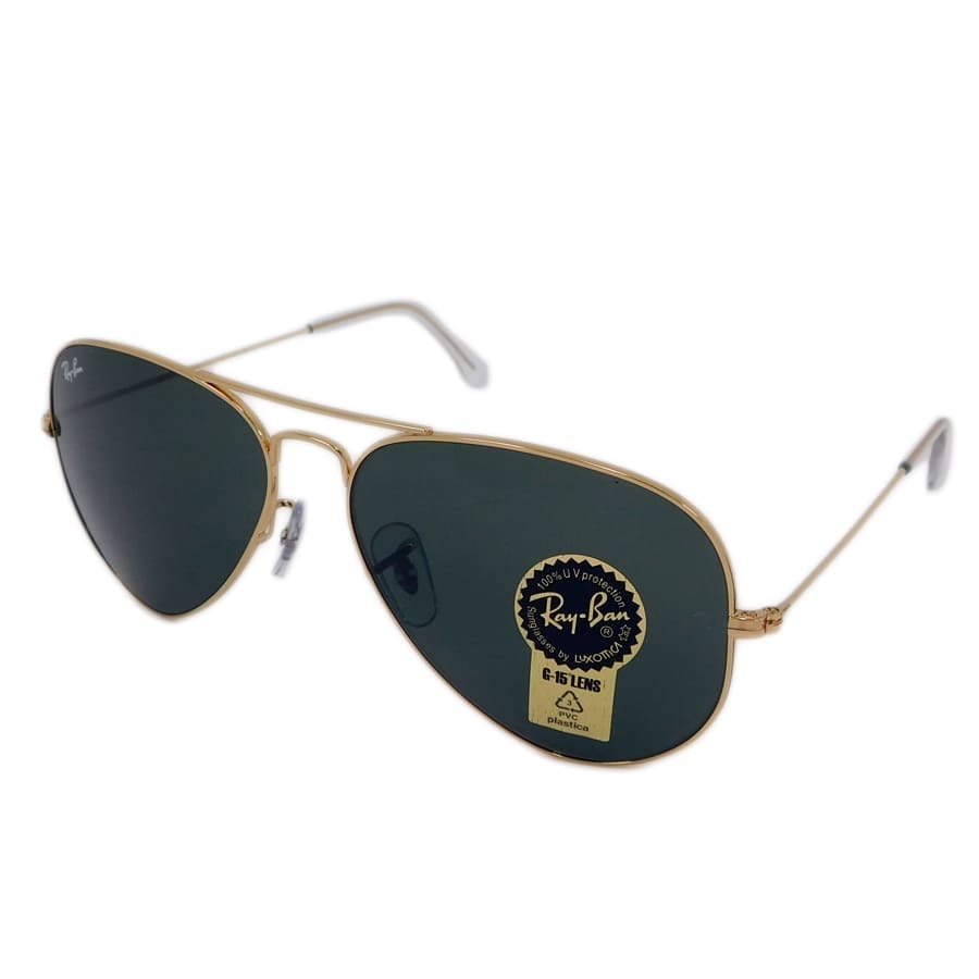 1 иен # как новый RayBan солнцезащитные очки RB3025 оттенок золота авиатор Teardrop Ray Ban#E.Bgig.zE-22