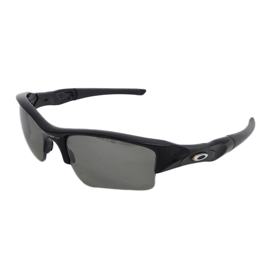 1円 ■ 極美品 オークリー サングラス プラスチック×ラバー ブラック系 スポーツ UVカット 度入り Oakley ■E.Bii.hP-05の画像2