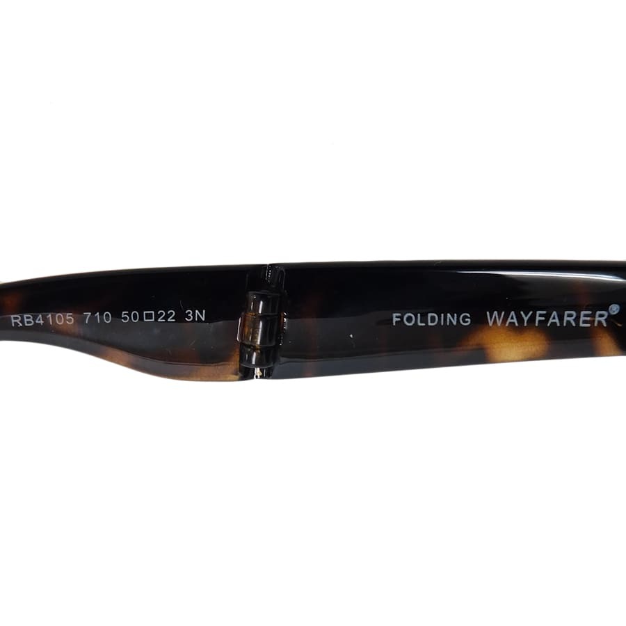 1円 ■ 極美品 レイバン サングラス RB4105 プラスチック ブラウン系 WAYFARER Ray-Ban ■E.Bil.oT-15_画像7