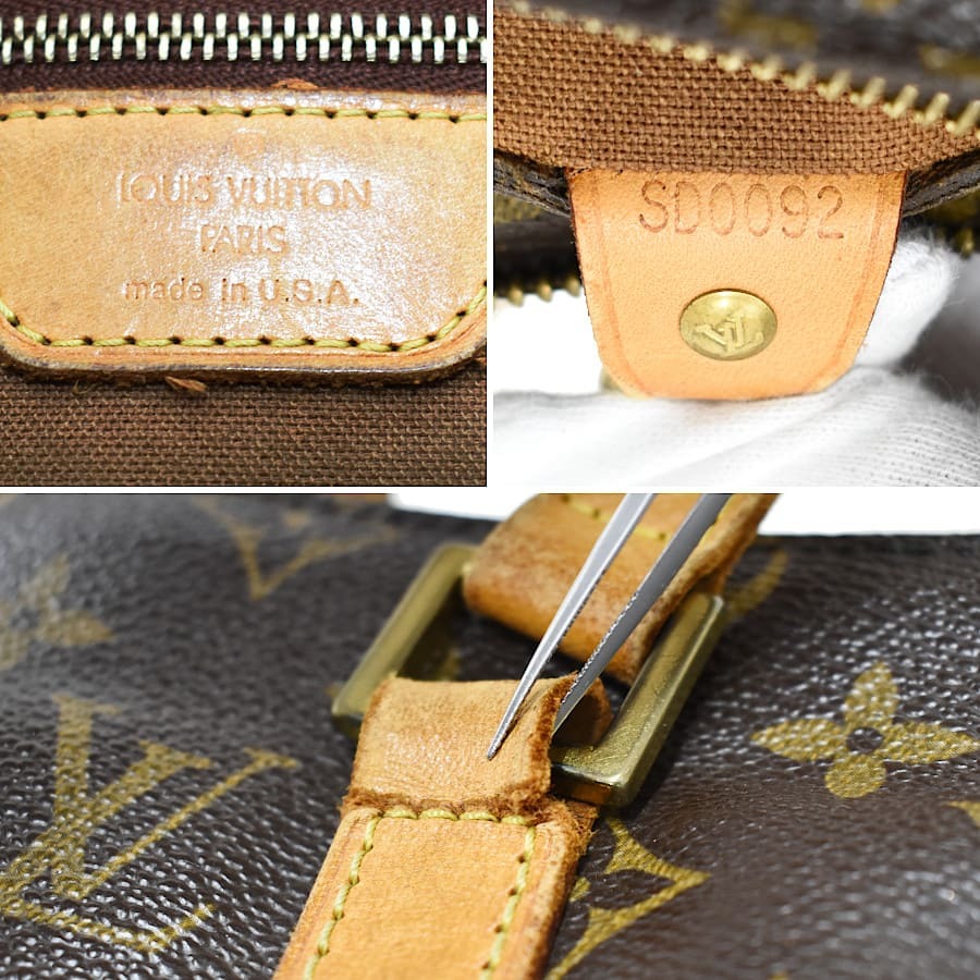 1円 ◆定価13万 良品 LOUIS VUITTON ルイヴィトン トートバッグ カバピアノ M51148 モノグラム ブラウン◆E.Csoe.oR-29_画像9