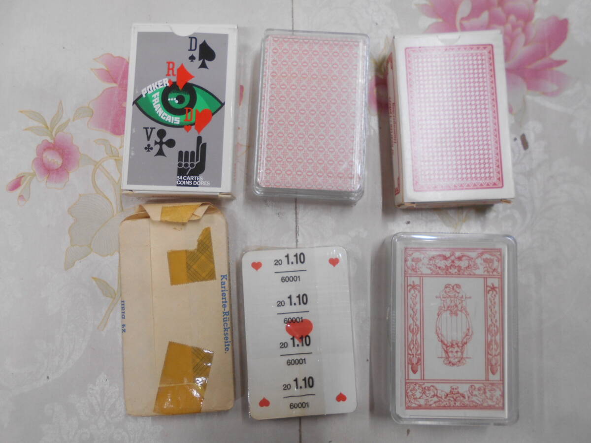 G○/15/外国のトランプ・カードゲーム 6個まとめて/POKER SUPERFINE CADET Speelkaarten Doppelkopfほかの画像2