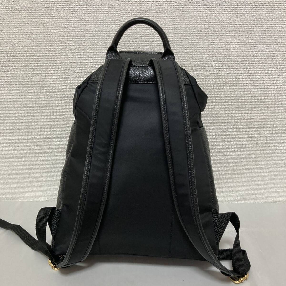 良品 ATAO アタオ オールデイ リュック バッグ レザー ナイロン 良品 ATAO アタオ オールデイ リュック バッグ レザー ナイロン