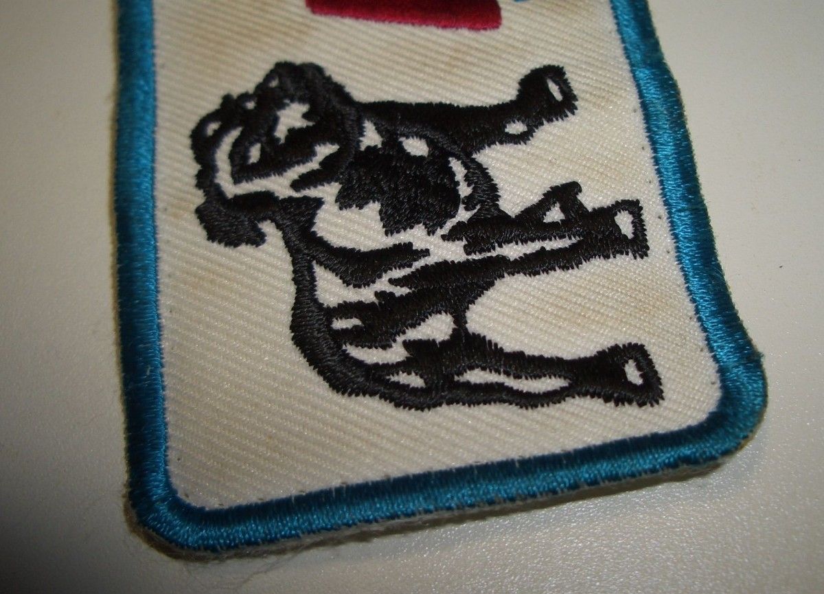 【相当なダメージ品 】マックトラック ビンテージ ワッペン ブルドッグ 70年代 Mack Truck Bulldog Patch