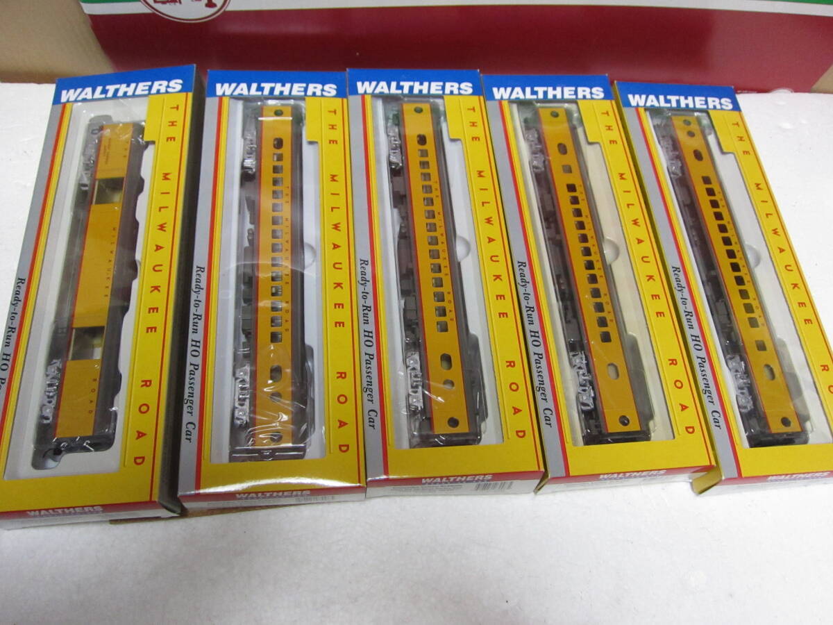 WALTHERS HO high awasa number luggage car + seat car 4+ exhibition . car [s kite p* lounge ] total 6 both set beautiful goods 