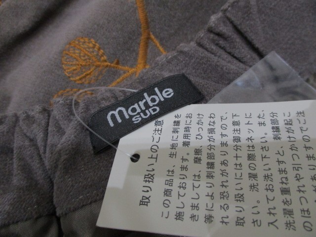 新品　Marble sud　マーブルシュッド　刺繍スカート　送料無料_画像2