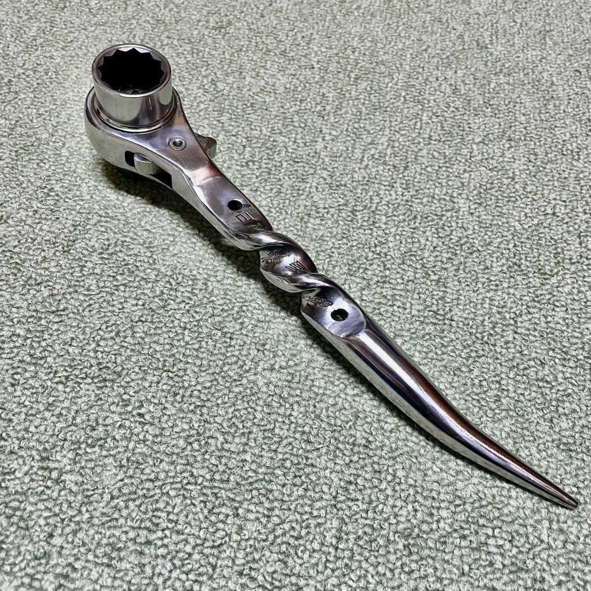 sk11 ステンレス シノラチェット17/21 ダブルツイスト加工磨き sk11 ステンレス シノラチェット17/21 ダブルツイスト加工磨き