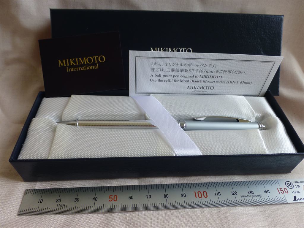 ミキモトインターナショナル　MIKIMOTO ボールペン　ライトブルーで上品でございます_画像3