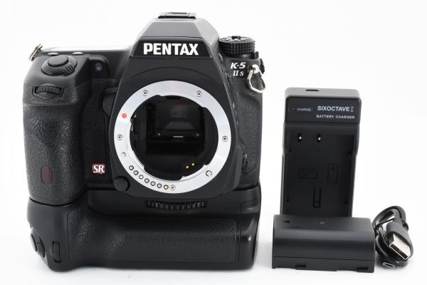 ◆外観美品◆ ペンタックス PENTAX K-5 IIs ボディ D-BG4付き デジタルカメラ デジタル一眼レフ #3928_画像1