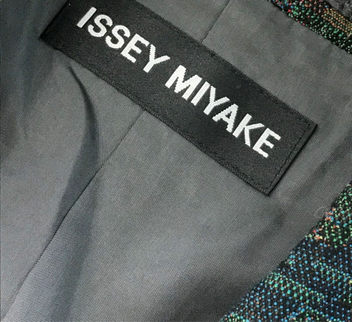 ISSEY MIYAKE ジャガード　キルティング　切替ジャケット