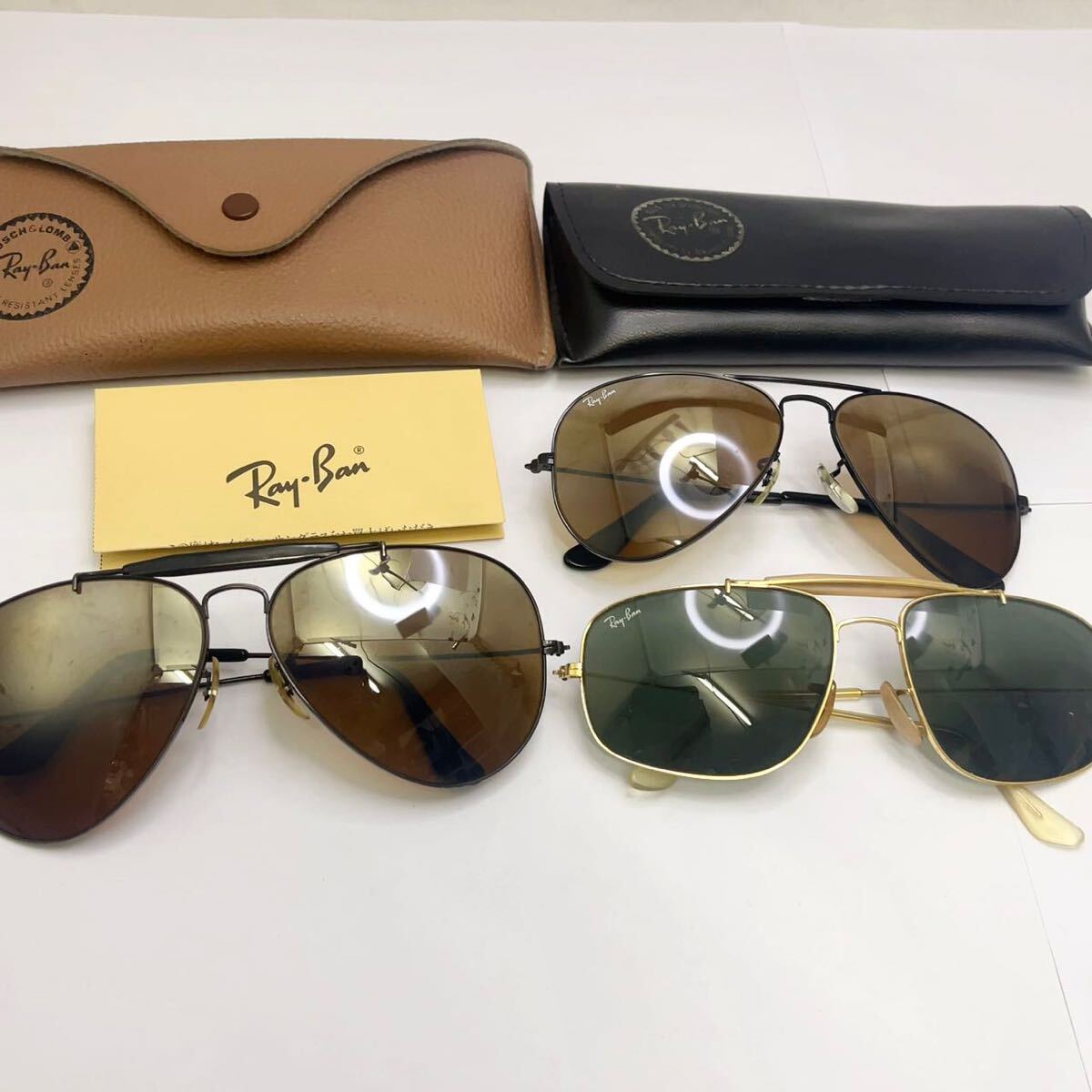 1 иен Ray-Ban RayBan B&L USA солнцезащитные очки I одежда 3 пункт совместно . продажа комплектом Teardrop EXPLORERboshu ром производства и т.п. с футляром 