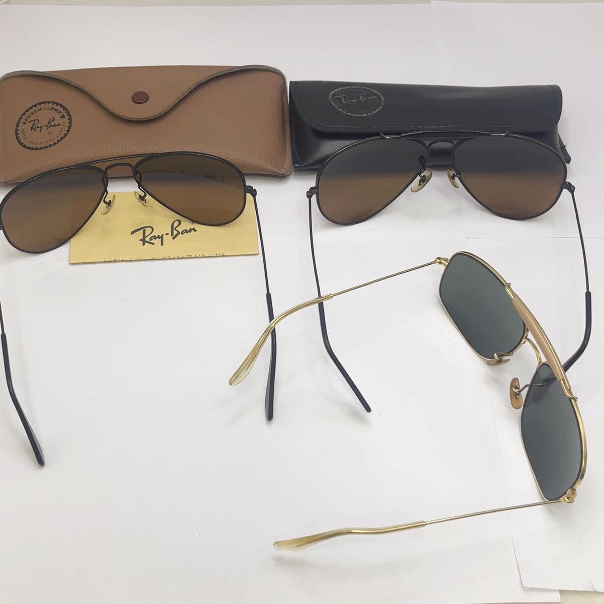 1 иен Ray-Ban RayBan B&L USA солнцезащитные очки I одежда 3 пункт совместно . продажа комплектом Teardrop EXPLORERboshu ром производства и т.п. с футляром 
