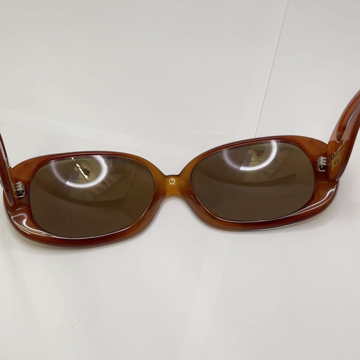 1 иен ~90s/90 годы Christian Dior Dior солнцезащитные очки очки очки с футляром чай цвет янтарь? подробности неизвестен Vintage античный CB2307