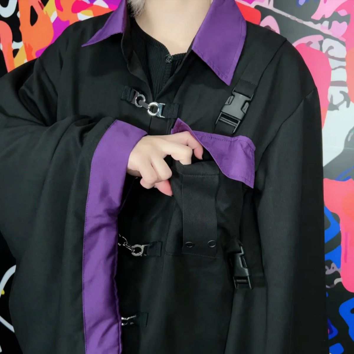 NieR FRONT BIT UNISEX着物袖JACKET【PURPLE】|Yahoo!フリマ NieR FRONT BIT UNISEX着物袖JACKET【PURPLE】|Yahoo!フリマ