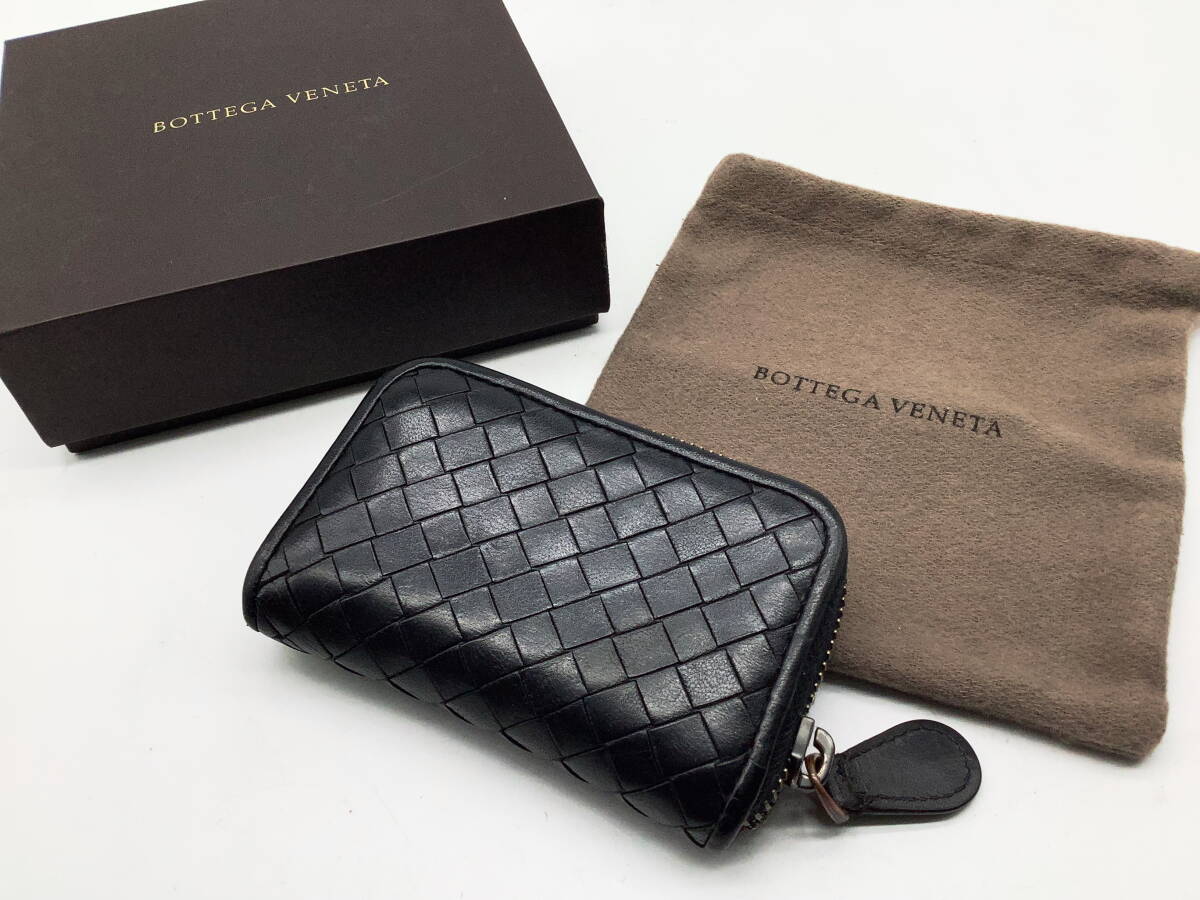 【良品】BOTTEGA VENETA ボッテガヴェネタ★コインケース コインパース 小銭入れ ブラック ★の画像1