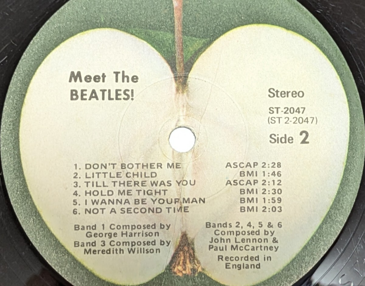 【LPレコード/ジャケット等無いです！】The Beatles/ビートルズ/Meet The Beatles!/ミート・ザ・ビートルズ/ST-2047 米国版？ 【同梱歓迎】の画像4