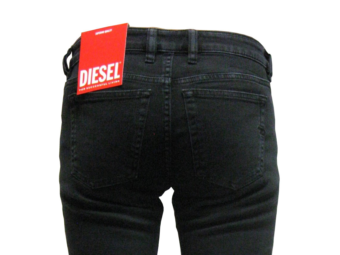 新品 直輸入 DIESEL ディーゼル オーソドックスなブラックスキニー 柔らかストレッチパンツ W36 L30 1979 SLEENKER 脚長効果バツグン_画像5