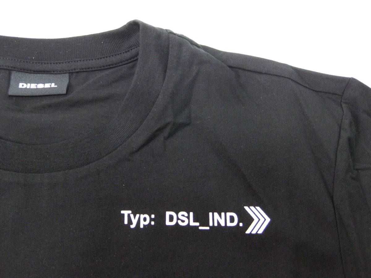 新品 直輸入 XXSサイズ限定 DIESEL ３面プリント長袖Ｔシャツ T-JUST-LS-A8 ブラック キッズ160サイズ相当 レディースXLサイズ相当_画像6