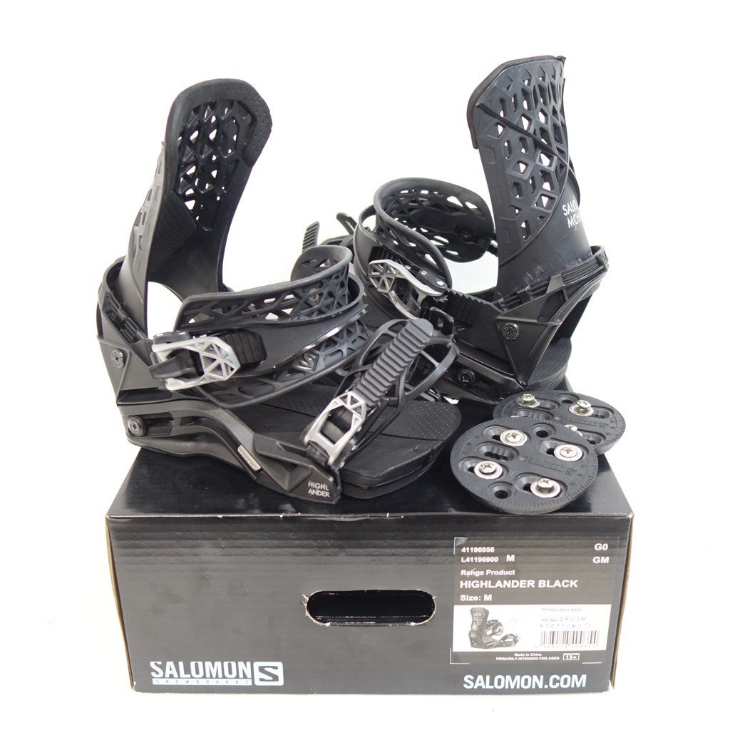 中古 21/22 SALOMON HIGHLANDER Mサイズ スノーボードビンディング サロモン ハイランダー バインディング_画像1