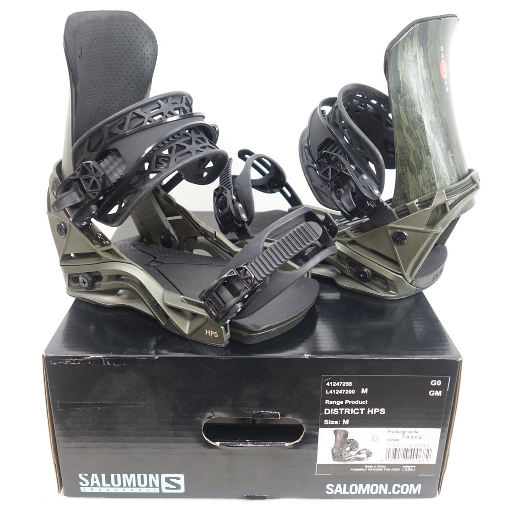 中古 キレイ 20/21 SALOMON DISTRICT HPS 中井孝治氏シグネチャー Mサイズ スノーボードビンディング サロモン ディストリクト_画像1