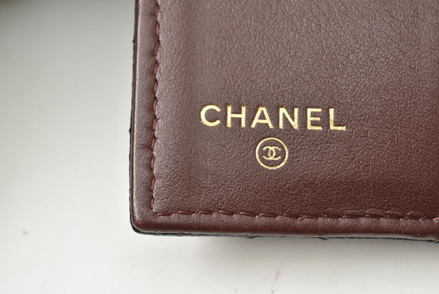 シャネル コインケース/ミニ財布 CHANEL コンパクトウォレット/A84401/3つ折り財布 キャビアスキン クラシック A84401 ブラック_画像6