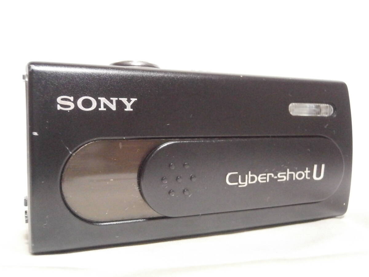 ジャンク 単四仕様 SONY Cyber-shot DSC-U40 ブラック (2.0メガ) 5505_画像3