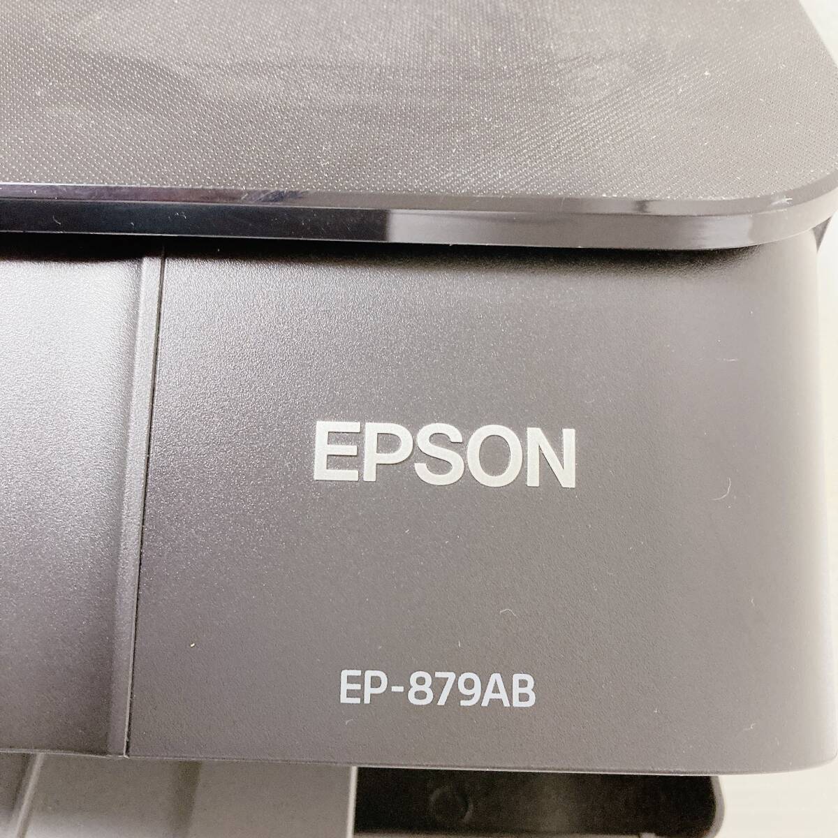 3631. EPSON エプソン カラリオ インクジェットプリンター EP-879AB 印字不良ジャンク_画像3