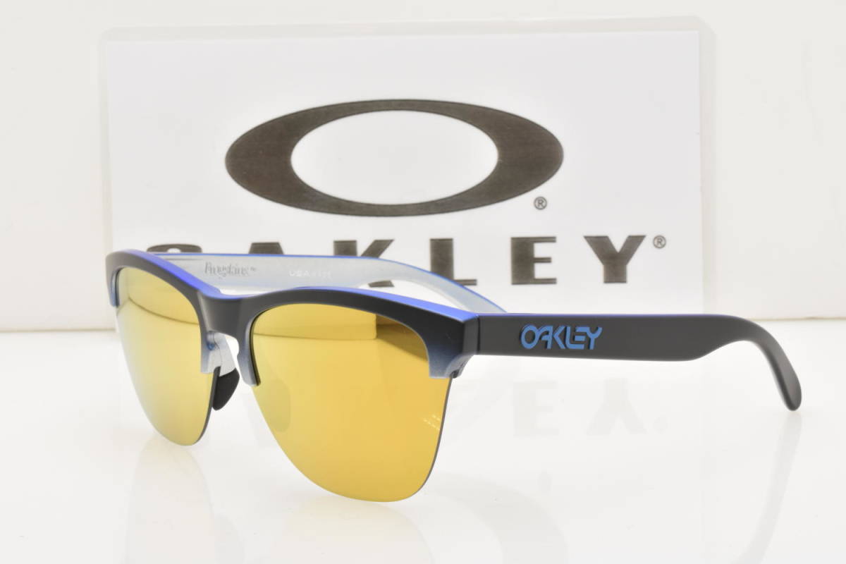 ★新品・正規輸入品！OAKLEY オークリー OO9374 1763 Frogsking Lite フロッグスキンライト ブラックフェードシルバー 24Kイリジウム★