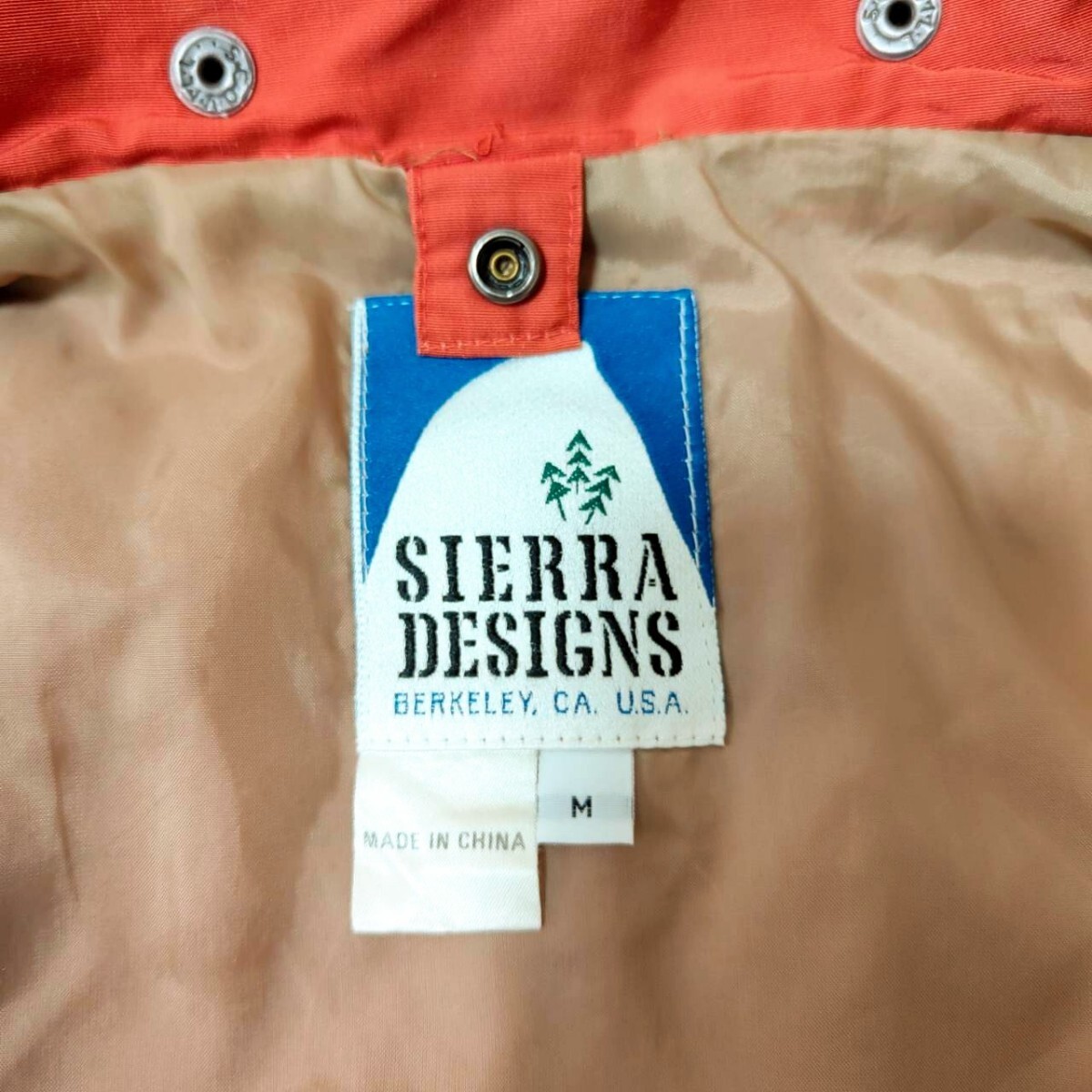  rare model Sierra Design mountain parka orange Vintage inspection ) North Face Patagonia ll bean down coat fleece 