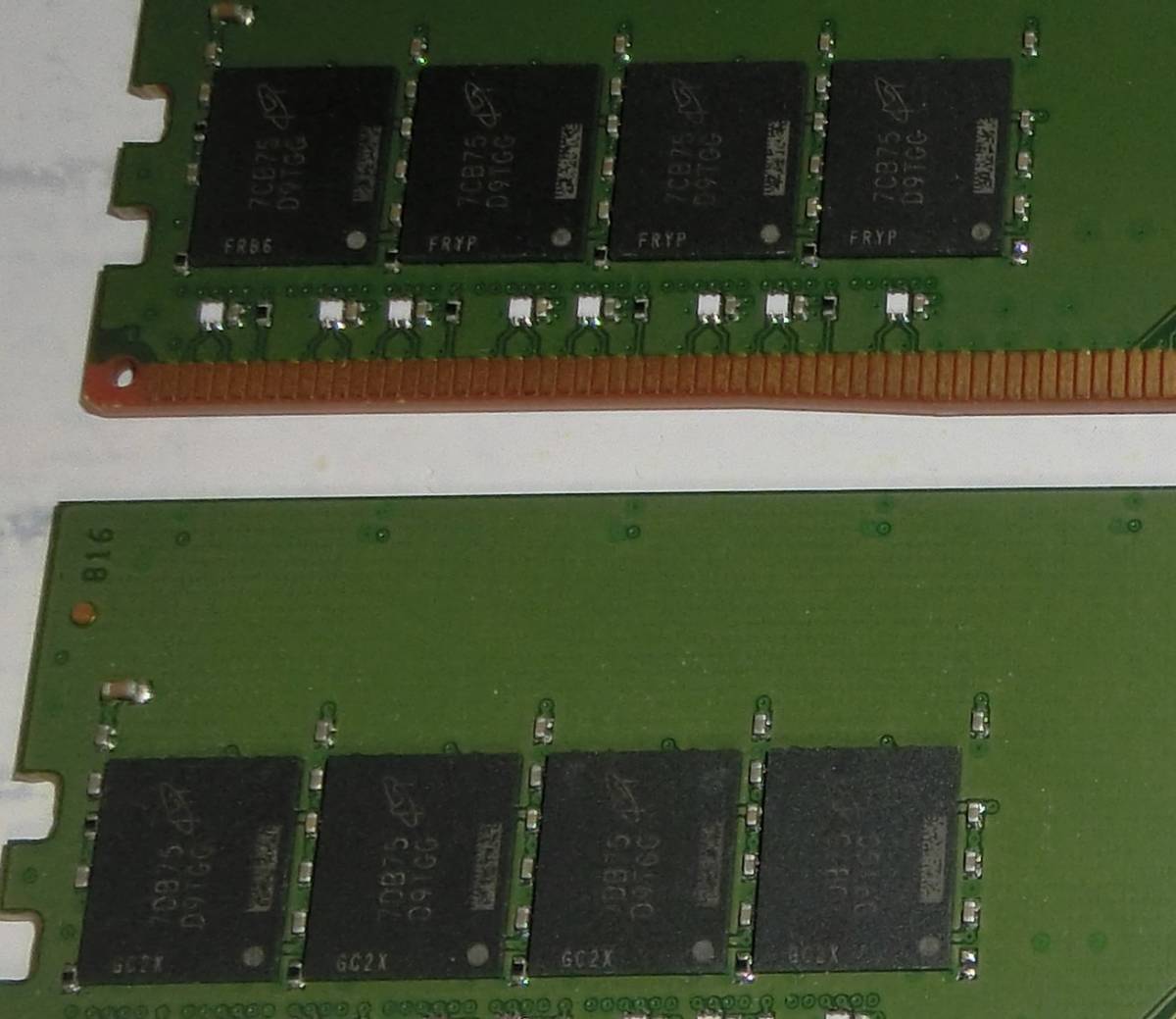 4GBx2=8GB 動作保証 Micron SanMax PC4-2400R-UC0-11 _画像2