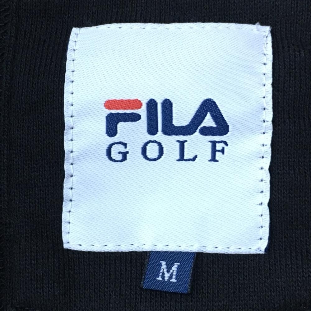 FILA GOLF filler Golf полный Zip Parker чёрный капот внутри сторона окантовка женский M Golf одежда 