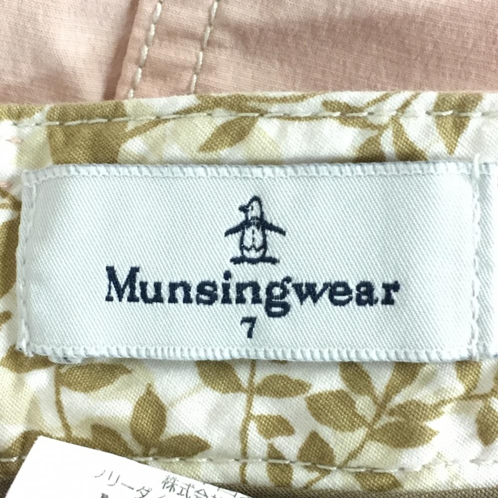 【超美品】Munsingwear マンシングウェア ショートパンツ ピンク ストレッチ シンプル レディース 7 ゴルフウェア_画像5