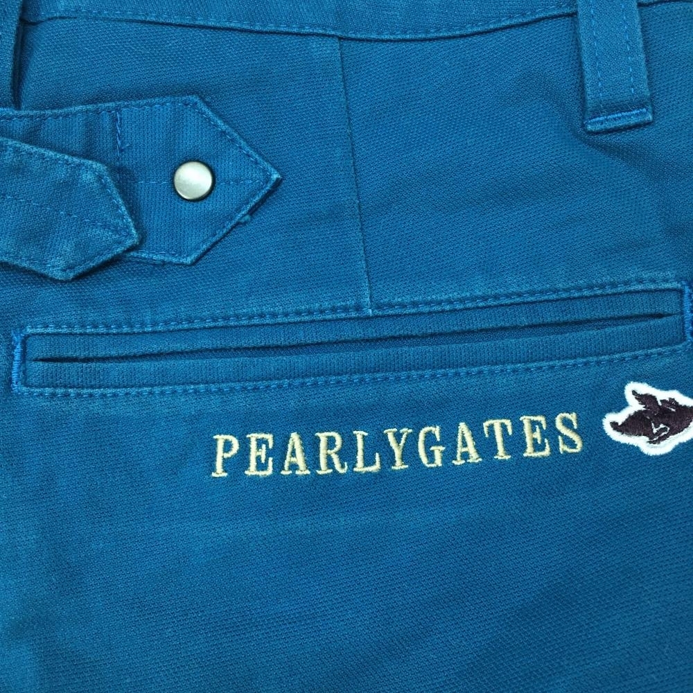 PEARLY GATES パーリーゲイツ ハーフパンツ ブルー系 ティー装着可 バックストラップ レディース 0(S) ゴルフウェア_画像6