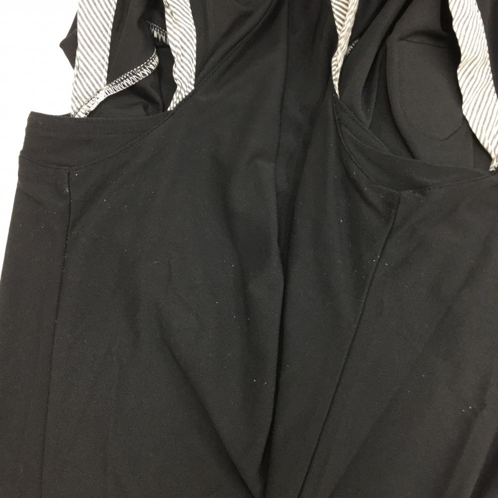 Kappa カッパ 半袖ポロシャツ 黒×グレー 前立て、袖口斜めストライプ レディース L ゴルフウェア_画像7
