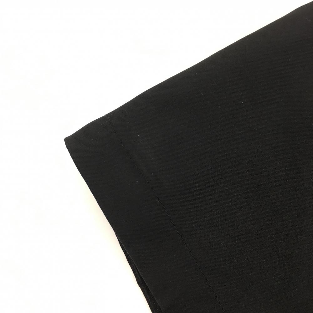 アディダス 半袖ハイネックシャツ 黒×白 ハーフジップ サイドライン レディース M/M ゴルフウェア adidas_画像7