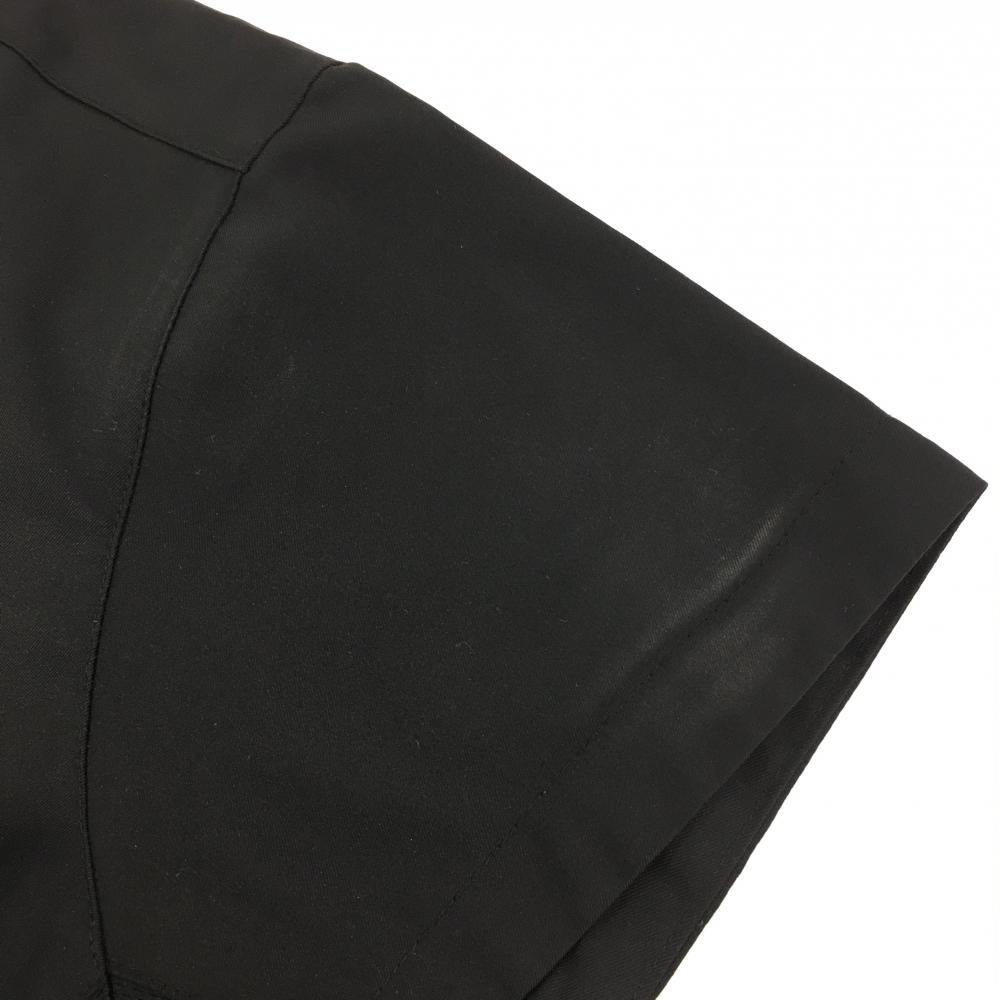 アディダス 半袖ハイネックシャツ 黒×白 ハーフジップ サイドライン レディース M/M ゴルフウェア adidas_画像6